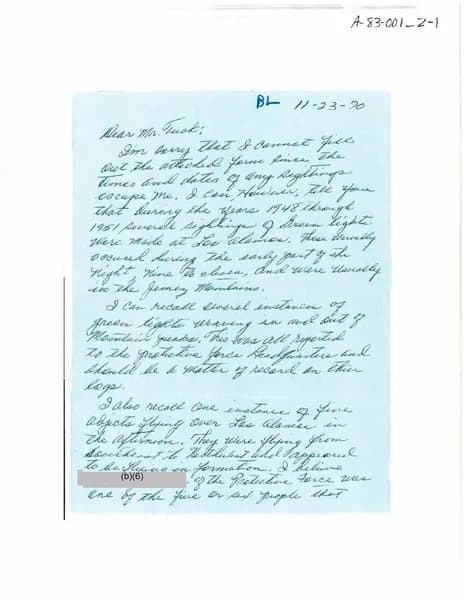 DOE UAP D002 JamesTuck Correspondence — 第 1 頁