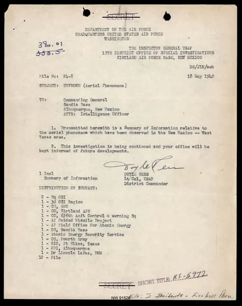 DOW UAP D017 General Correspondence Of Sandia — 第 70 頁