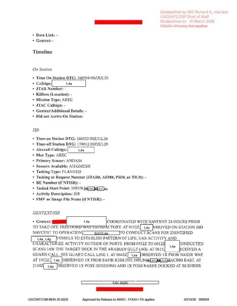 DOW UAP d65 mission report persian gulf july 2020 — 第 4 頁