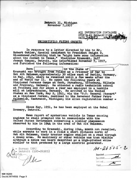 FBI 底特律 100-DE-26505 — 第 9 頁