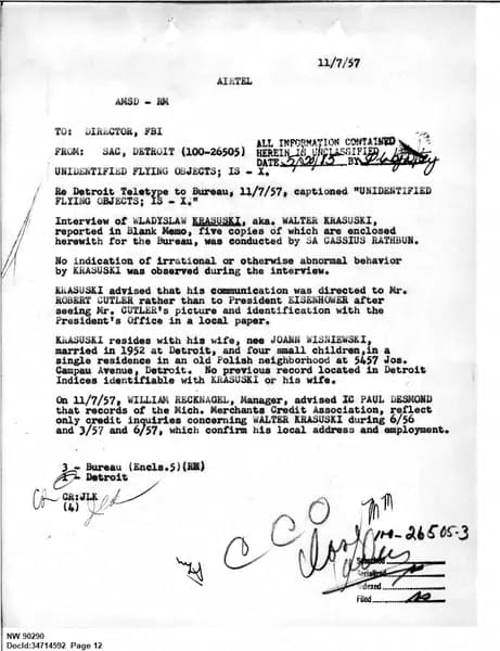 FBI 底特律 100-DE-26505 — 第 12 頁