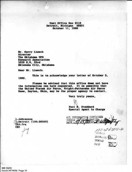 FBI 底特律 100-DE-26505 — 第 15 頁