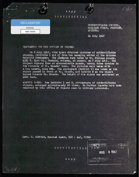 FBI 飛碟總卷 62-HQ-83894 Section 1 — 第 172 頁