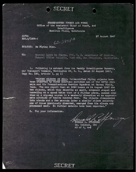 FBI 飛碟總卷 62-HQ-83894 Section 3 — 第 6 頁