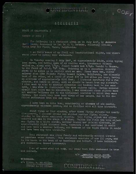 FBI 飛碟總卷 62-HQ-83894 Section 3 — 第 71 頁