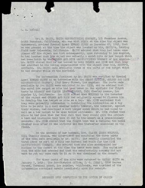 FBI 飛碟總卷 62-HQ-83894 Section 4 — 第 124 頁
