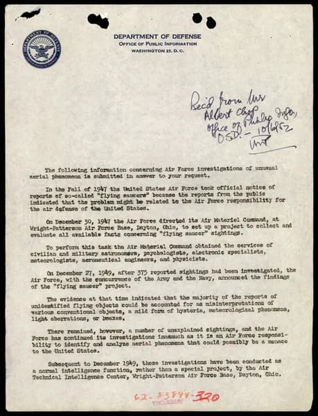 FBI 飛碟總卷 62-HQ-83894 Section 7 — 第 71 頁