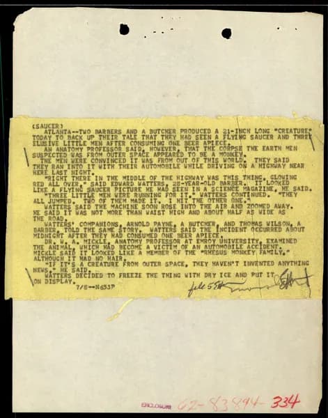 FBI 飛碟總卷 62-HQ-83894 Section 7 — 第 160 頁