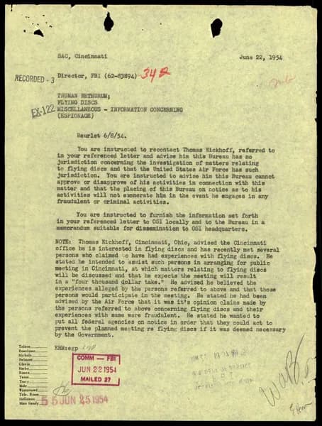 FBI 飛碟總卷 62-HQ-83894 Section 7 — 第 198 頁