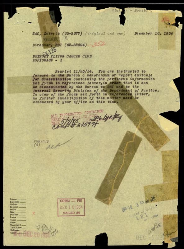 FBI 飛碟總卷 62-HQ-83894 Section 8 — 第 74 頁