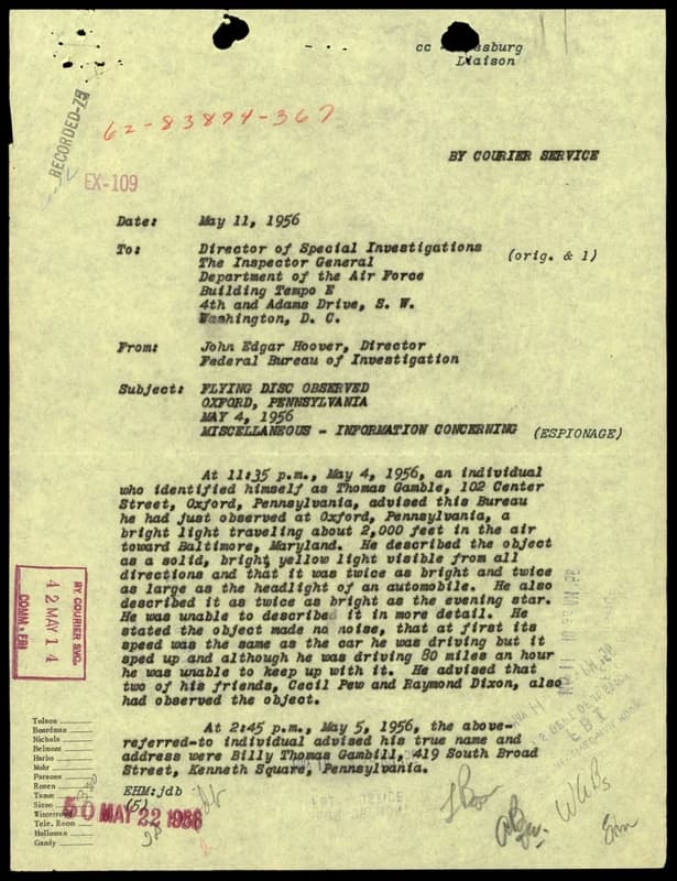 FBI 飛碟總卷 62-HQ-83894 Section 8 — 第 141 頁