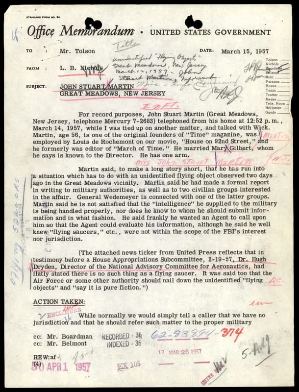 FBI 飛碟總卷 62-HQ-83894 Section 8 — 第 174 頁
