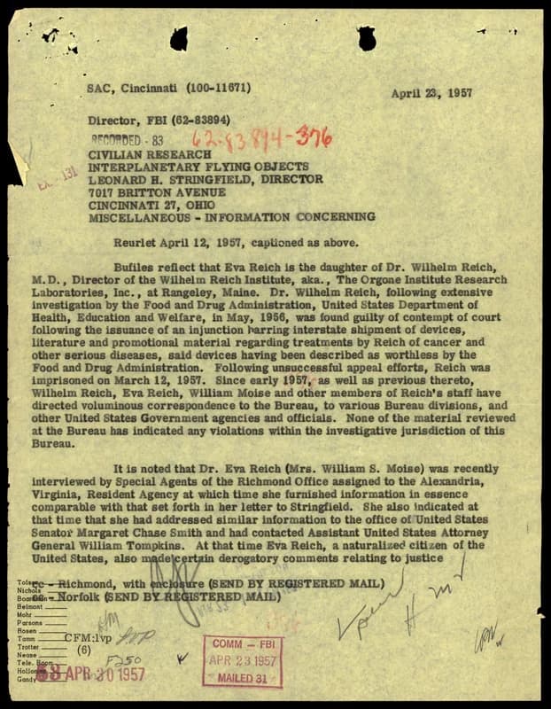 FBI 飛碟總卷 62-HQ-83894 Section 8 — 第 186 頁