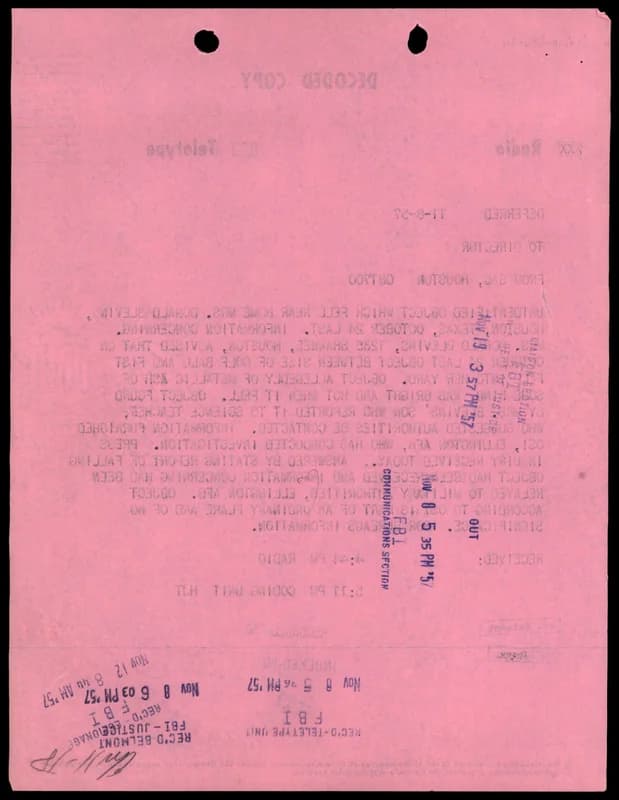 FBI 飛碟總卷 62-HQ-83894 Section 8 — 第 200 頁