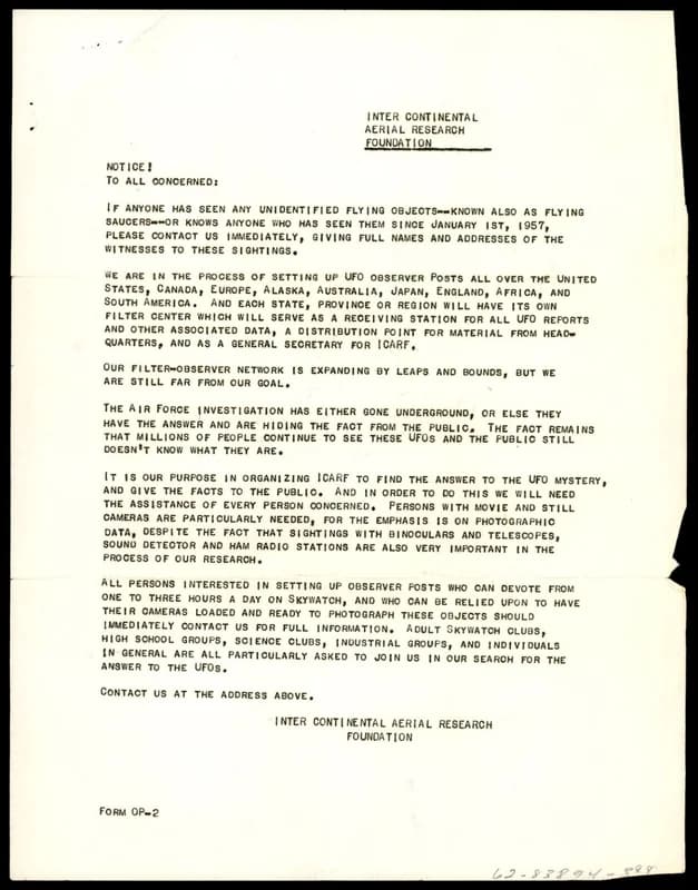 FBI 飛碟總卷 62-HQ-83894 Section 9 — 第 20 頁