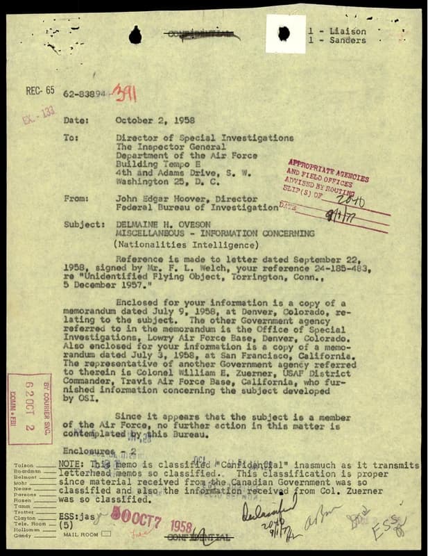 FBI 飛碟總卷 62-HQ-83894 Section 9 — 第 38 頁