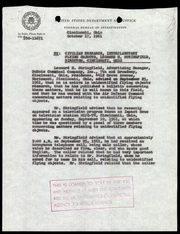 FBI 飛碟總卷 62-HQ-83894 Section 9 — 第 188 頁