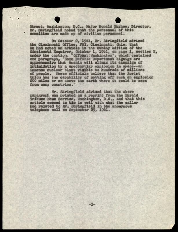 FBI 飛碟總卷 62-HQ-83894 Section 9 — 第 190 頁