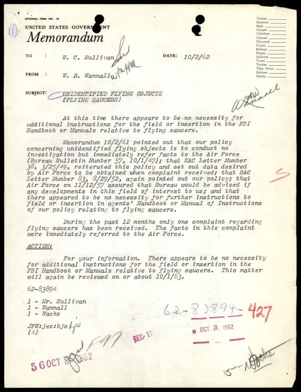FBI 飛碟總卷 62-HQ-83894 Section 9 — 第 194 頁