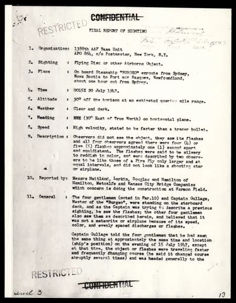 FBI 飛碟總卷 62-HQ-83894 — Serial 130 — 第 21 頁