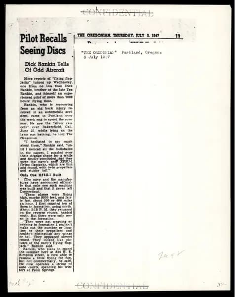 FBI 飛碟總卷 62-HQ-83894 — Serial 130 — 第 41 頁