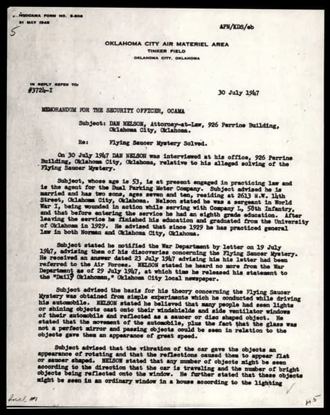 FBI 飛碟總卷 62-HQ-83894 — Serial 130 — 第 54 頁