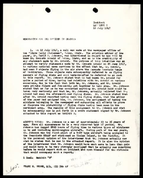 FBI 飛碟總卷 62-HQ-83894 — Serial 130 — 第 85 頁