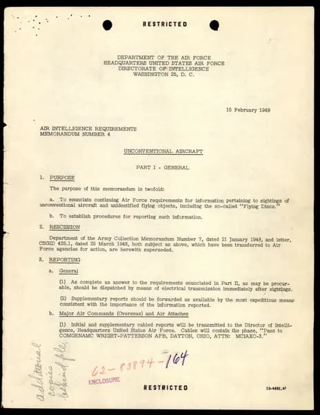 FBI 飛碟總卷 62-HQ-83894 — Serial 164 — 第 2 頁
