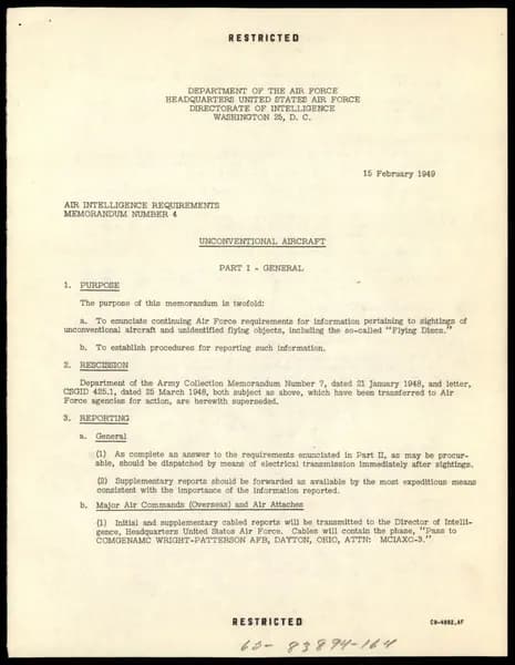 FBI 飛碟總卷 62-HQ-83894 — Serial 164 — 第 50 頁