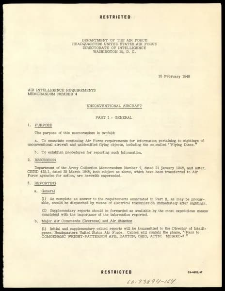 FBI 飛碟總卷 62-HQ-83894 — Serial 164 — 第 58 頁