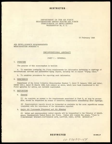 FBI 飛碟總卷 62-HQ-83894 — Serial 164 — 第 106 頁