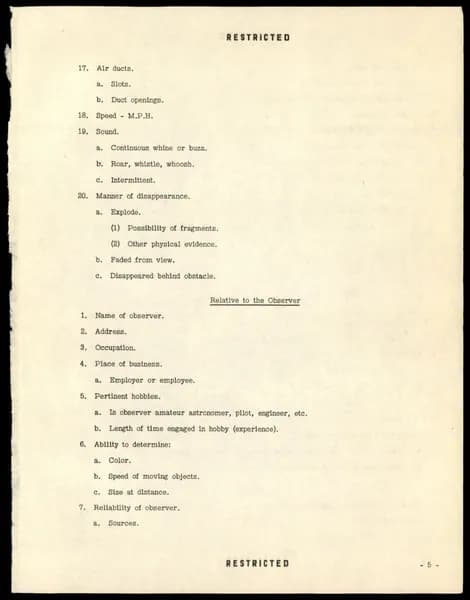 FBI 飛碟總卷 62-HQ-83894 — Serial 164 — 第 126 頁