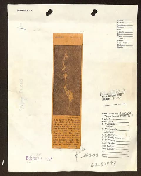 FBI 飛碟總卷 62-HQ-83894 — 附件 Sub-A — 第 13 頁