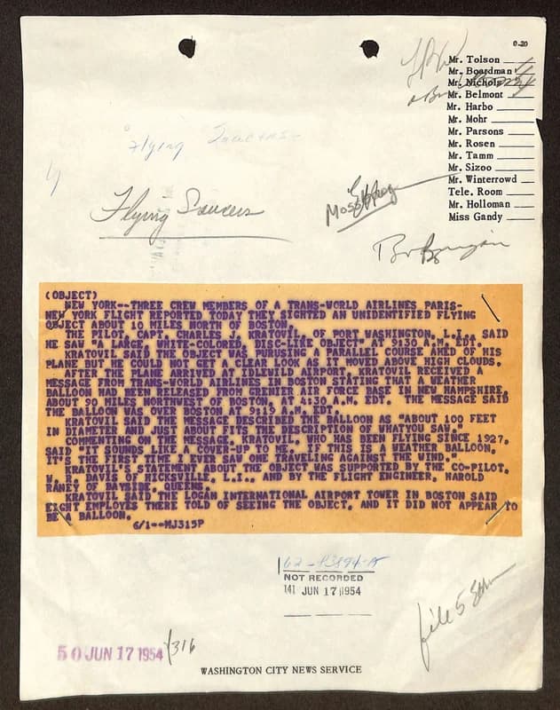 FBI 飛碟總卷 62-HQ-83894 — 附件 Sub-A — 第 28 頁