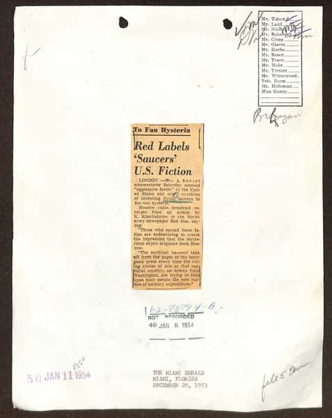 FBI 飛碟總卷 62-HQ-83894 — 附件 Sub-A — 第 38 頁