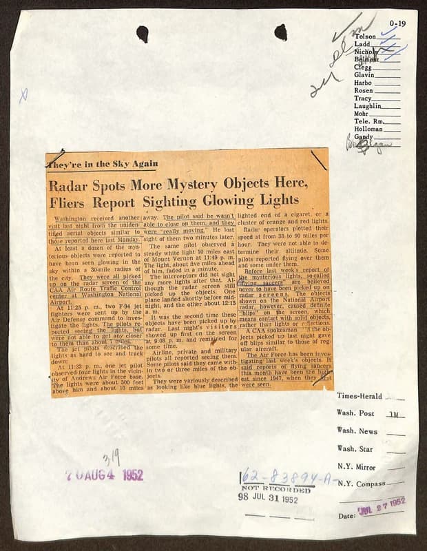 FBI 飛碟總卷 62-HQ-83894 — 附件 Sub-A — 第 58 頁