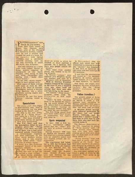 FBI 飛碟總卷 62-HQ-83894 — 附件 Sub-A — 第 91 頁