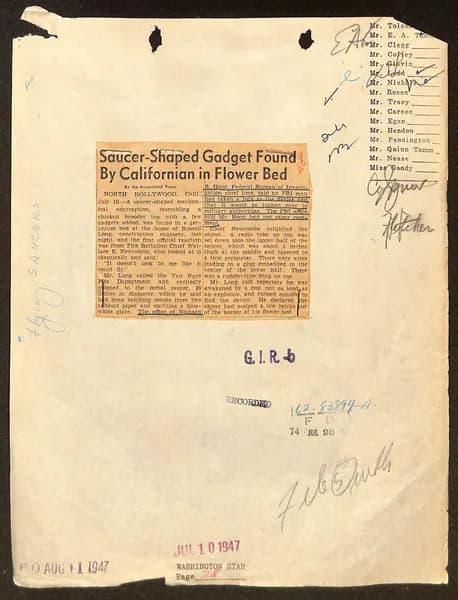 FBI 飛碟總卷 62-HQ-83894 — 附件 Sub-A — 第 111 頁