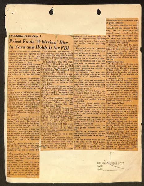 FBI 飛碟總卷 62-HQ-83894 — 附件 Sub-A — 第 118 頁