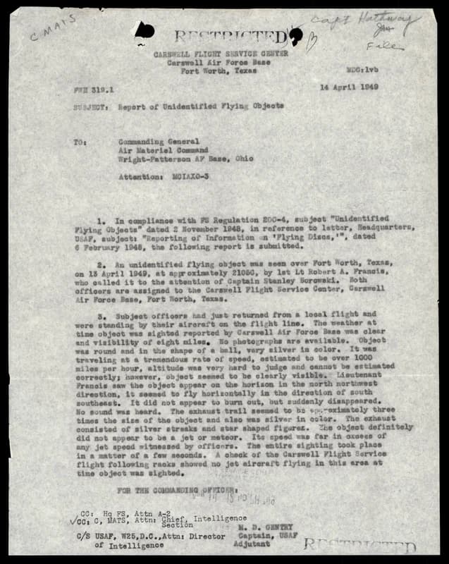 FBI 1949 飛碟檔案（Box 186, 319.1） — 第 58 頁