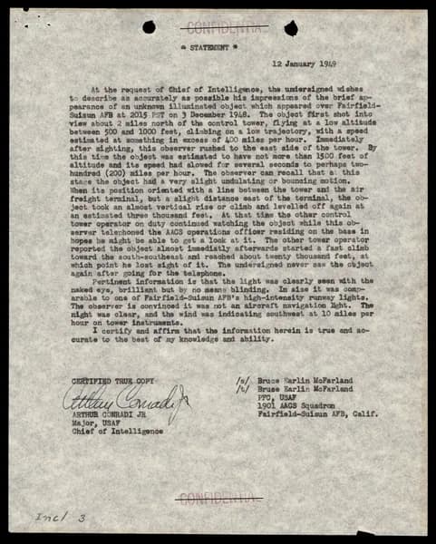 FBI 1949 飛碟檔案（Box 186, 319.1） — 第 100 頁
