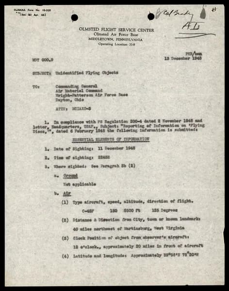 FBI 1949 飛碟檔案（Box 186, 319.1） — 第 122 頁