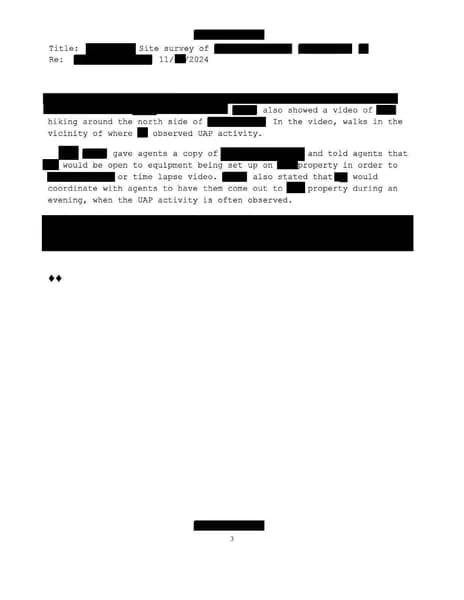 FBI UAP D006 FD 1057 05 Northeastern US 2024 — 第 3 頁