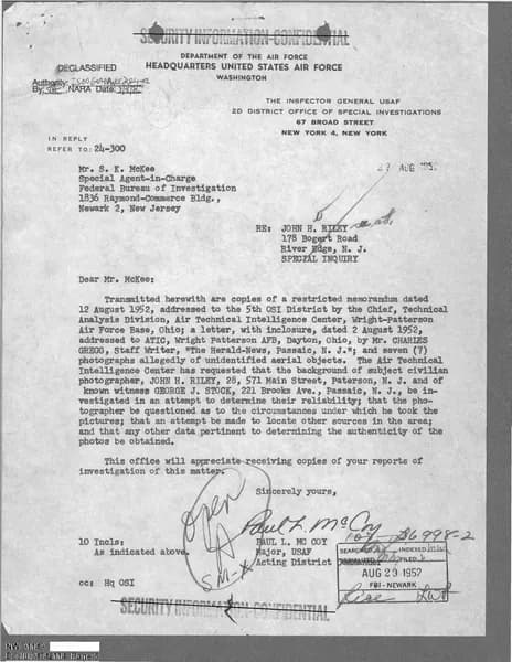FBI UAP D012 Newark Field Office 1952 1967 — 第 5 頁