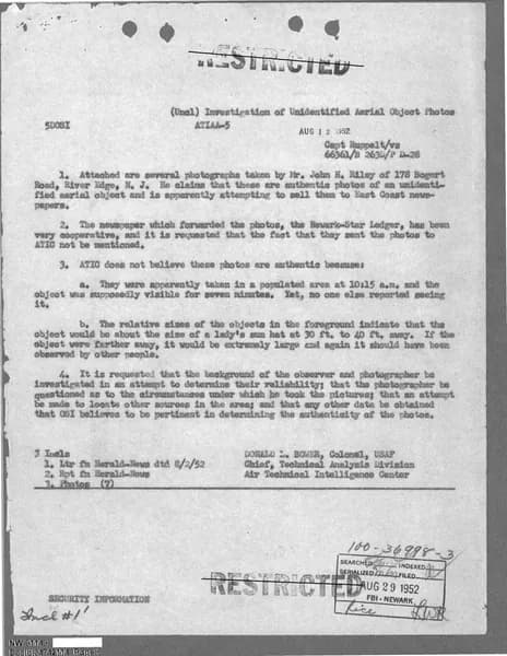 FBI UAP D012 Newark Field Office 1952 1967 — 第 6 頁