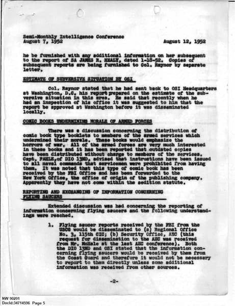 FBI UAP D013 WA UFO Investigation 1952 1960 — 第 5 頁