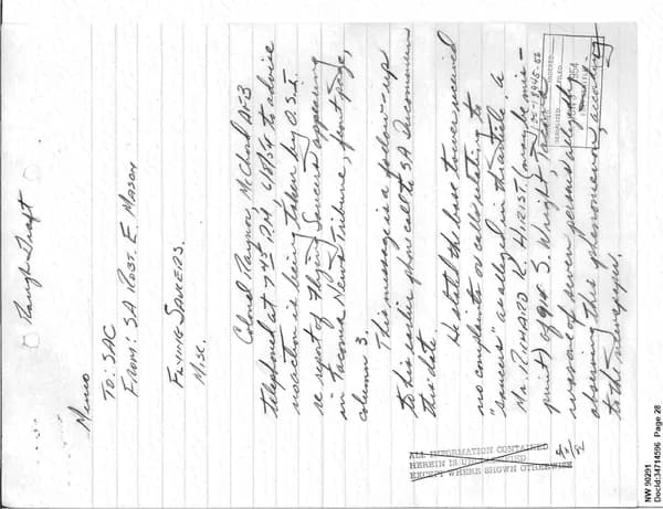 FBI UAP D013 WA UFO Investigation 1952 1960 — 第 28 頁