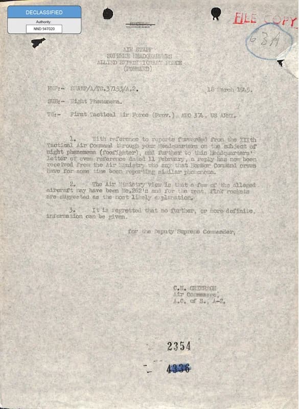 1944–1945 德國裝備文件 — 第 1 頁