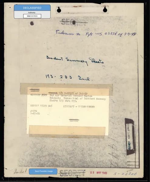 Incident Summaries 173–233 — p.1
