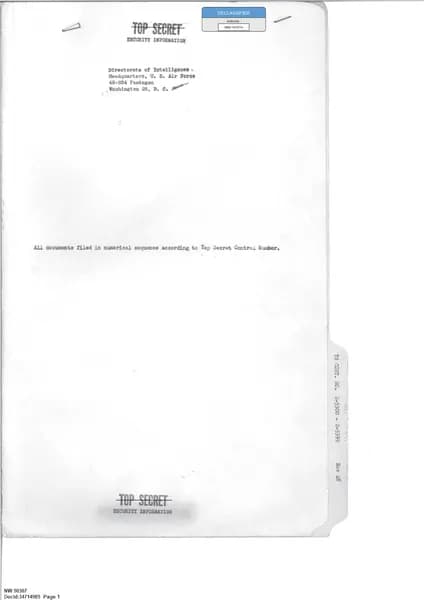 1948–1955 情報蒐集與分發紀錄 — 第 1 頁